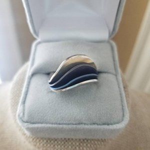 Vintage, Sterling silver ring (925), Pont (Magali?